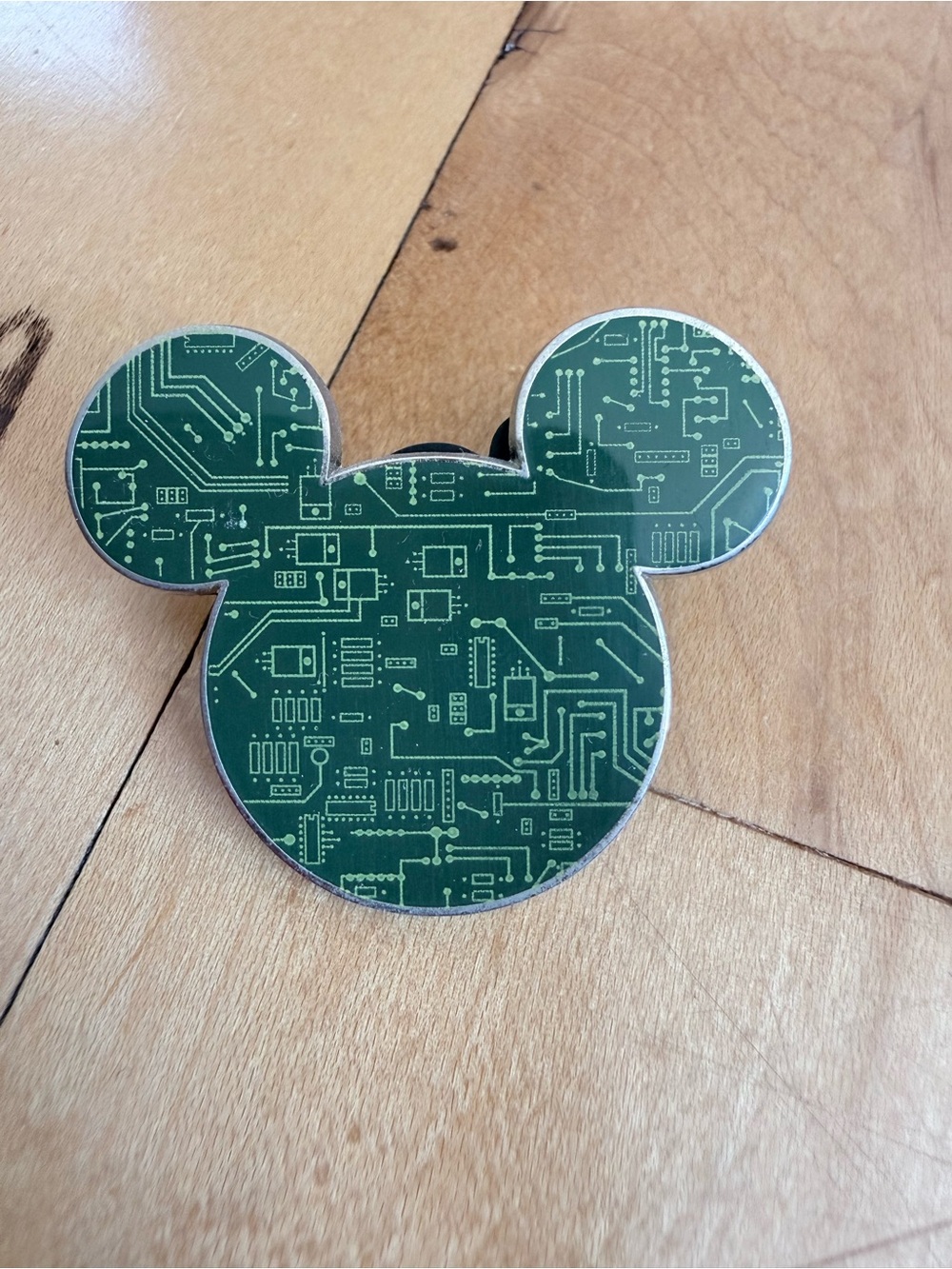 Disney pin trader Green Circuit board pin